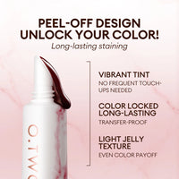 Peel-Off Lip Stain Waterproof Highly Pigmented Lip Tint