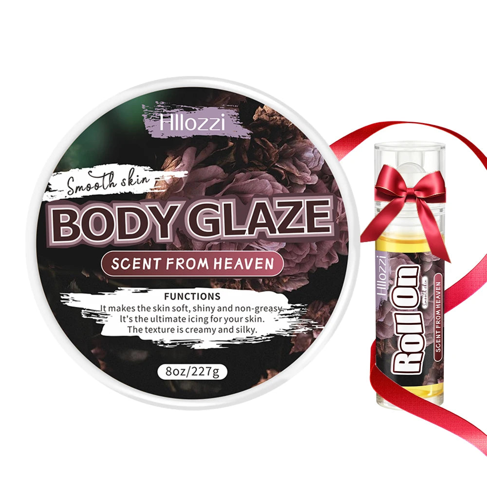 Women's Fragrance Set with Body Drops, Body Glaze, and Roll-on