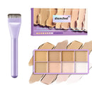 8-Color Full Coverage Matte Cream Concealer Palette with Brush