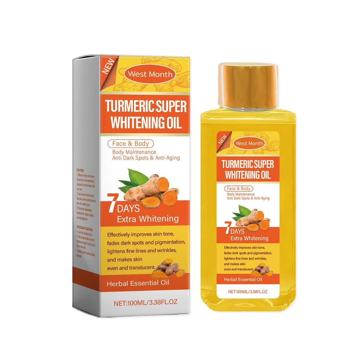 Brightening & Moisturizing Turmeric Body Oil
