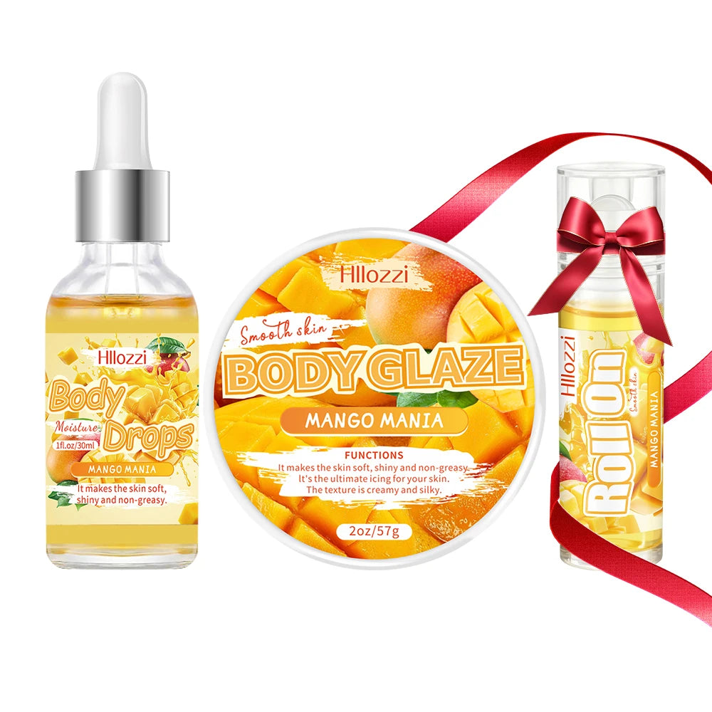 Mango Body Glaze and Oil Set with Rollerball Applicator