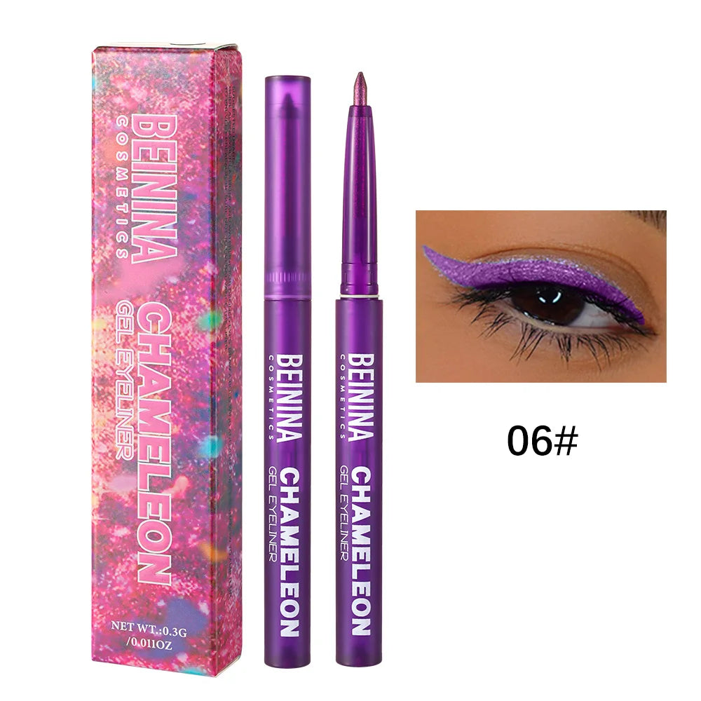 Metallic Blue Glitter Eyeliner Gel Pen