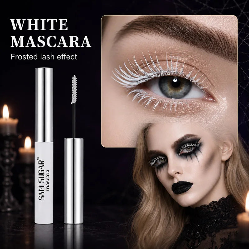 3-Piece Halloween Makeup Kit with Mascara, White Foundation, and Black Face Paint Stick