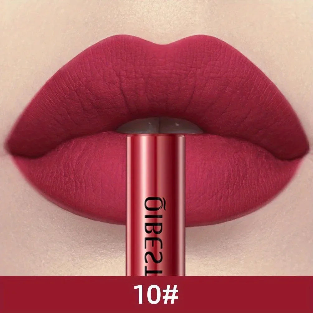 1 PC matte lipstick, non stick to cup, waterproof and long-lasting, whitening and non fading