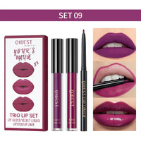 3pcs Matte Liquid Lipstick and Lip Liner Set