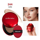 Dewy Glow Cream Cushion Foundation Hydrating 24H Long Lasting Moisturizer Natural Light Coverage Radiant Skin Finish Daily Portable Face Makeup Cosmetic