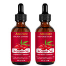 Amococo Jojoba and Rosehip Oil Set, Cold Pressed Face and Body Oil, 2 x 120ml