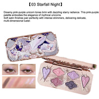 Knight Unicorn Makeup Set with Eyeshadow, Blush, Lipstick and Loose Powder