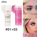 White Pearl Sparkling Sequins Glitter Gel Stick for Face and Body