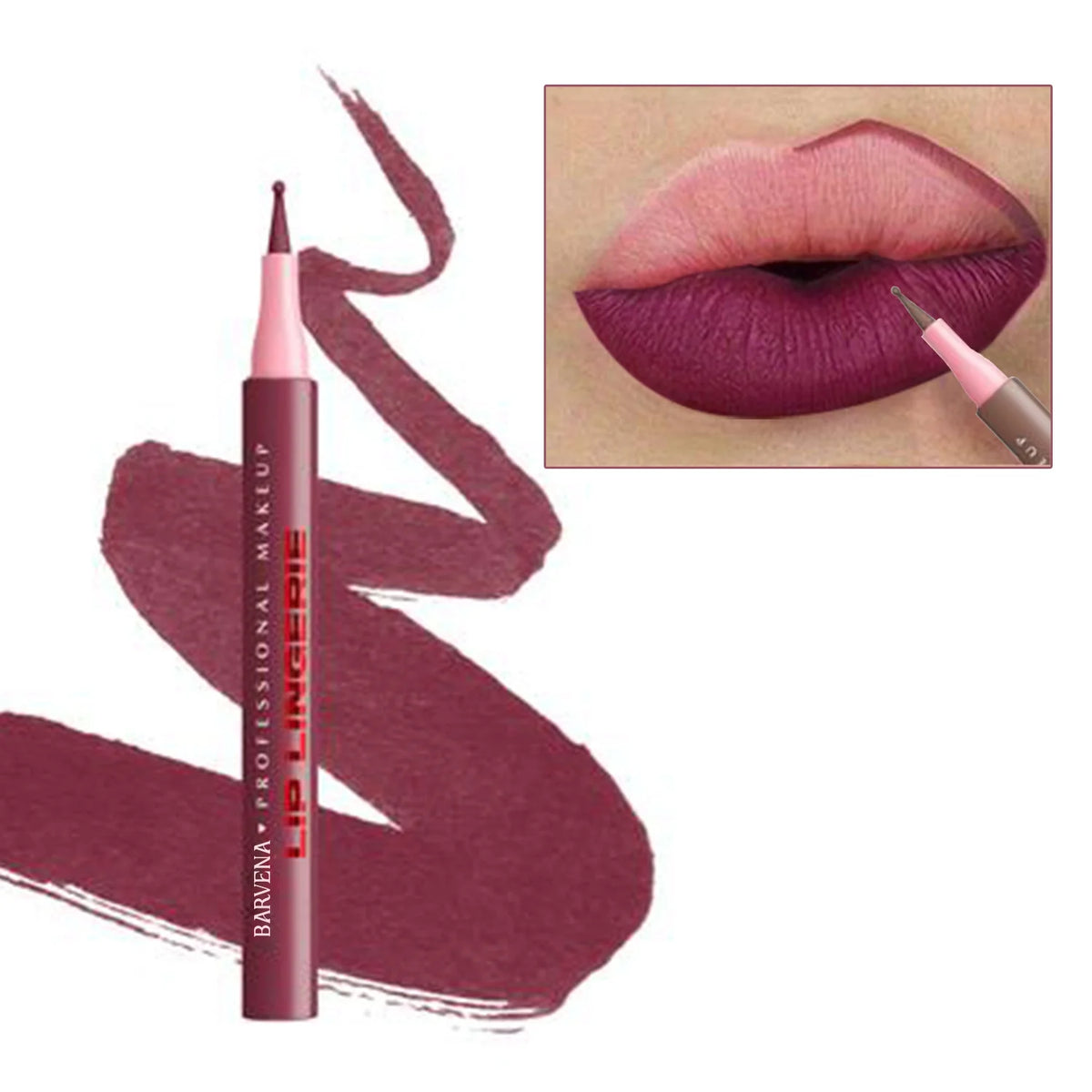6-Color Matte Waterproof Lip Liner Pencil Set