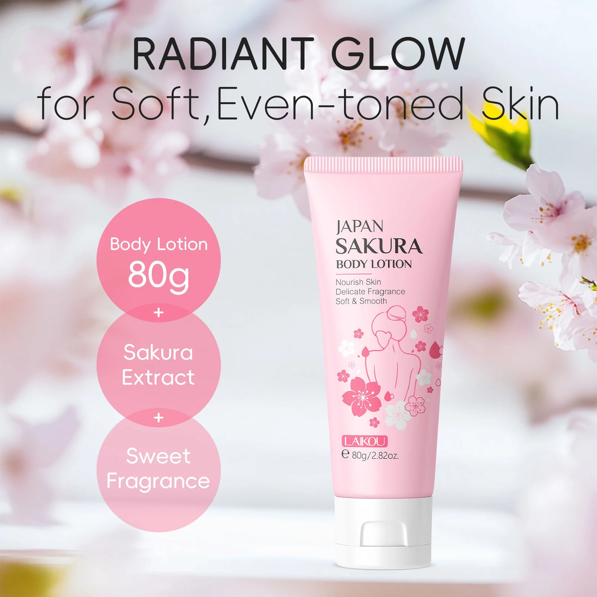 Japan Sakura Nourishing Body Lotion 200g