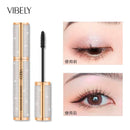 4D Silk Fiber Waterproof Lash Mascara - Black Lengthening & Thickening