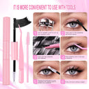 168-Row DIY Cluster Eyelash Extension Kit with Bond and Seal Glue (12-18mm D Curl)