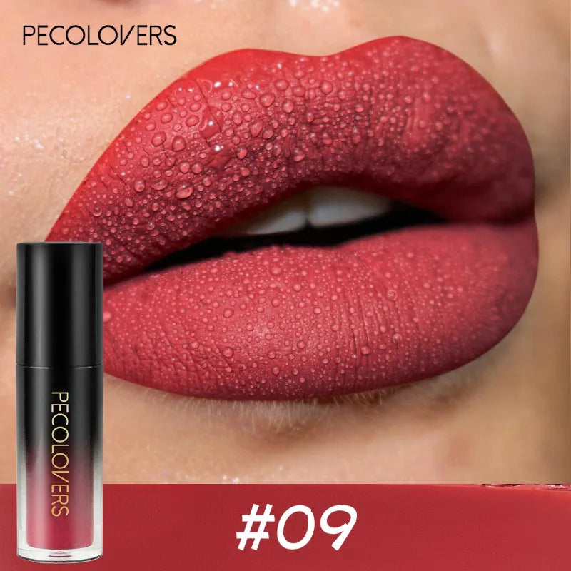14-Color Waterproof Matte Long-lasting Lip Gloss Lipstick