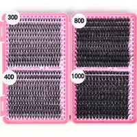 800PCS DIY Lash Cluster Extension Kit with Bond, Seal, and Tweezers