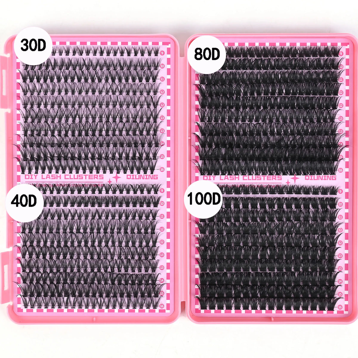 800PCS DIY Lash Cluster Extension Kit with Bond, Seal, and Tweezers