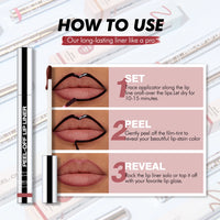 Peel-Off Lip Liner Tattoo and Waterproof Matte Lip Stain