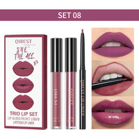 3pcs Matte Liquid Lipstick and Lip Liner Set