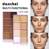 8-Shade Full Coverage Matte Cream Concealer Palette
