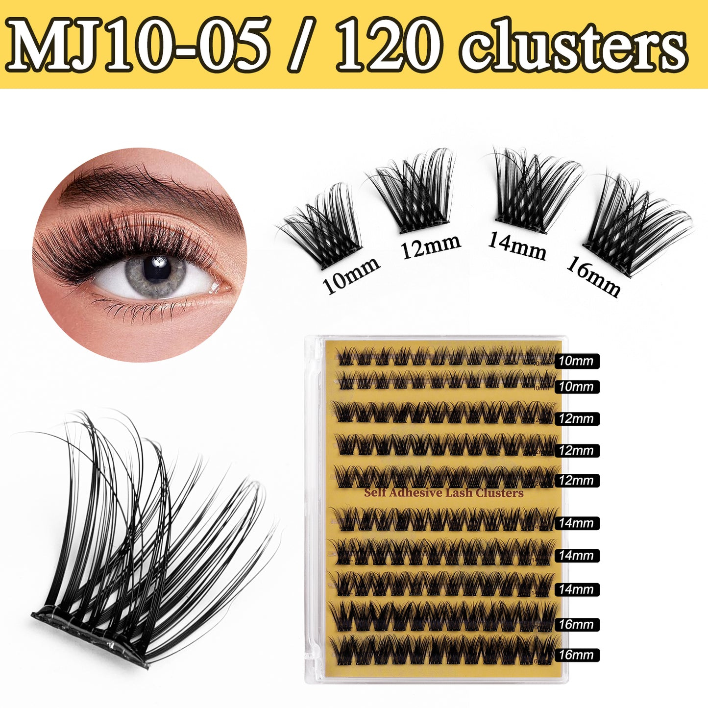 Natural/Volume/Wispy Individual Lashes | 100-120 Clusters
