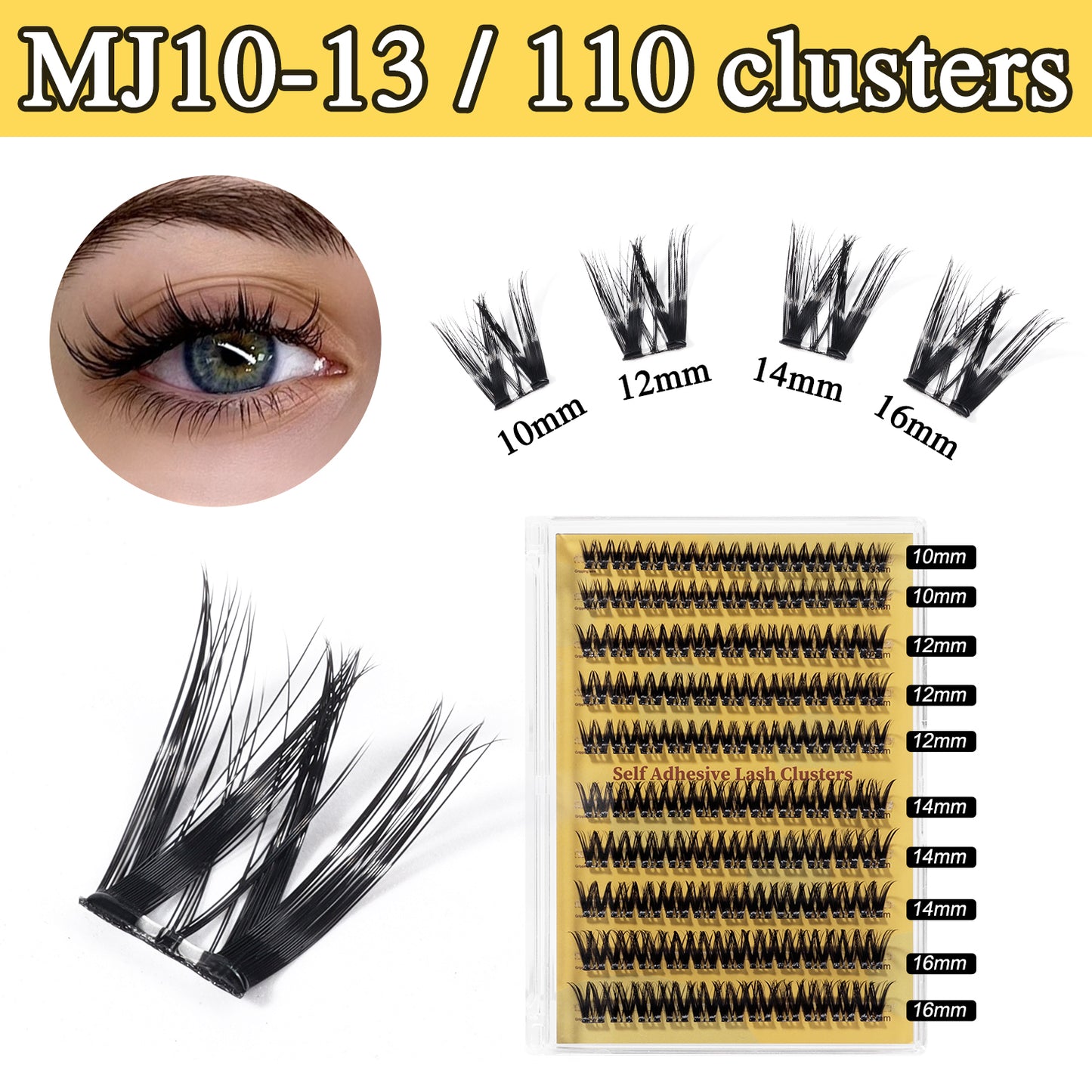 Natural/Volume/Wispy Individual Lashes | 100-120 Clusters