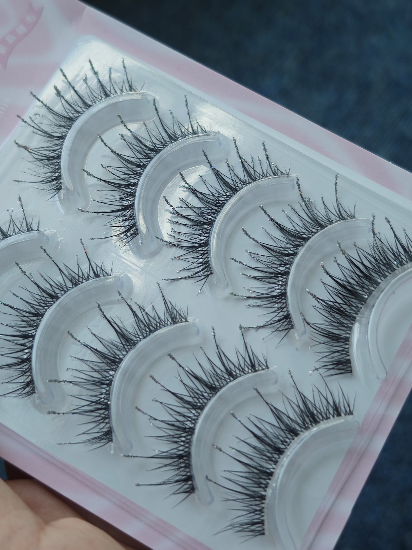 Glitter False Eyelashes 5 Pairs | Honey Sweetheart Collection